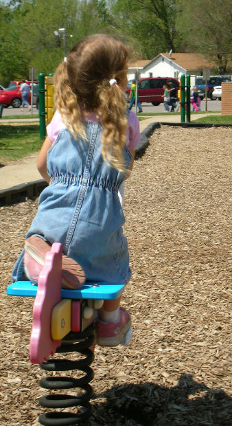 girl enjoying park