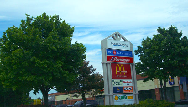 dorval crossing shopping plaza, towne centre