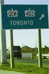 qew highway sign